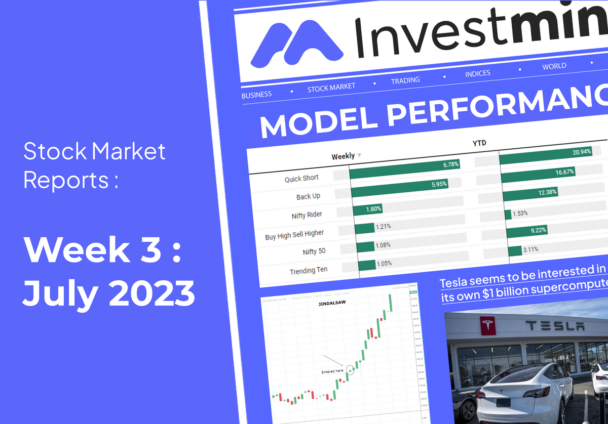 Stock Market Report: July- Week 3, 2023