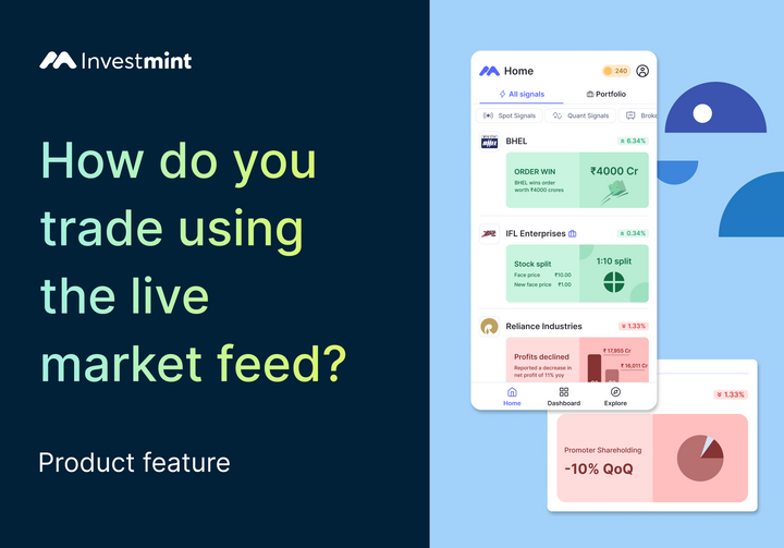All About The New Home Page: Your Live Market Feed